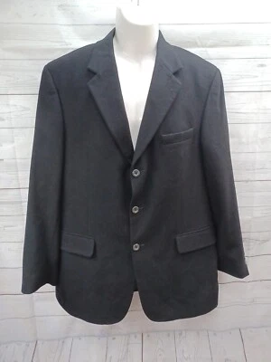 Jos A Bank Mens Sz 41R Solid Black 100% Cashmere Sport Coat Blazer Jacket - Image 1 of 4