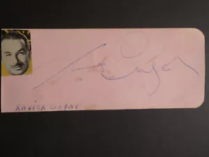 Xavier Cugat & Irene Dunne SIGNATURES FROM A 1940's AUTOGRAPH ALBUM - Picture 1 of 4