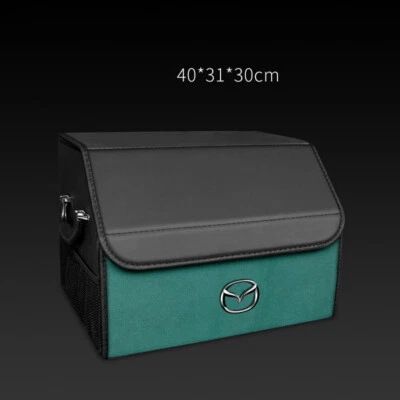 Автомобильный задний багажник багажник коробка грузовой органайзер для Mazda зеленый замшевый кожаный - Изображение 1 из 4