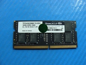 Lenovo P52s Team Group 16GB DDR4 2666 Memory RAM SO-DIMM TED416G2666C19-SBK - Picture 1 of 2