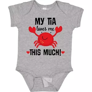 Inktastic My Tia Loves Me Nephew Baby Bodysuit From Childs Apparel Aunt Infant - Picture 1 of 10