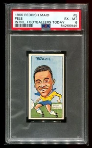 *SELTEN* 1965-66 Reddish Maid Int. Footballers Today #5 Pele PSA 6 - Bild 1 von 2