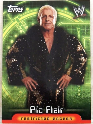 WWE RIC FLAIR TOPPS INSIDER CARD 25 2006 WRESTLING WWF ECW WCW SUPER FOIL - Image 1 of 2