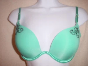 Sujetador push up Victorias Secret Infinity Edge Extreme Plunge 34C L Emrl Scrll Nuevo sin etiquetas - Imagen 1 de 6