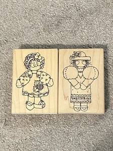 "Estampillas de goma de Rachel y Victoria de 4,5"" puntos" - Imagen 1 de 12