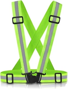 Reflective Safety Suspenders work Suspenders With Hi Viz Reflective Strip Hold U - Picture 1 of 6
