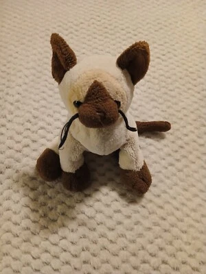 Ganz Webkinz Siamese Cat Plush Stuffed Animal  8" - Image 1 of 4