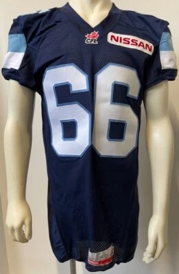 Camiseta de fútbol americano Reebok 2013 SirVincent Rogers usada en juegos Toronto Argonauts CFL Foto 1 de 4