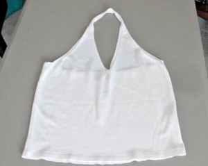 Top Banana Republic XL bianco maglia reggicalze scollo a V nuovo con etichetta - Foto 1 di 13