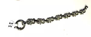 Pulsera de plata con eslabones de cadena - Imagen 1 de 4