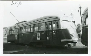 6B592 RP 1950 PTC PHILADELPHIA TRANSIT CO STREET CAR #2552 PHILLY PA - Picture 1 of 1