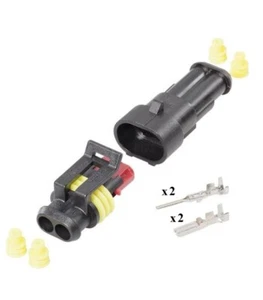 Kit Connettore SuperSeal Maschio Femmina 2 Vie - Foto 1 di 1