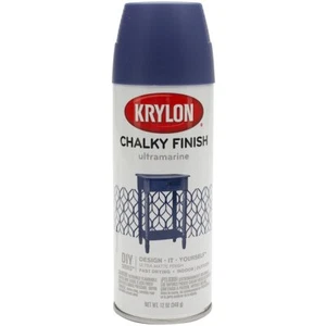 Krylon K04109000 Chalky Finish Spray Paint, Ultramarine, 12 Ounce - Picture 1 of 2