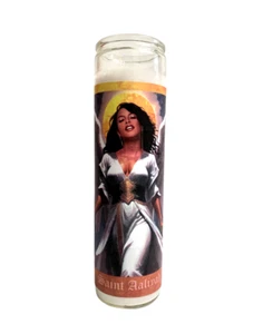 Aaliyah Celebrity Parody Devotional Prayer Saint Candle - Picture 1 of 3