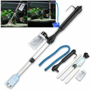 Battery-Powered Gravel Cleaner Aquarium Fish Tank Siphon Vacuum Water Change - Picture 1 of 6