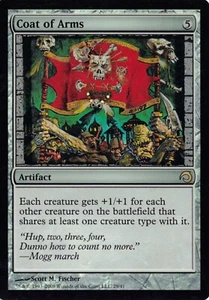Tarjeta de juego Coat of Arms FOIL MTG Magic the Gathering 2010 como nueva - Imagen 1 de 1