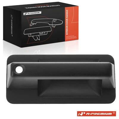 Maçaneta externa preta A-Premium com orifício de fechadura frontal esquerdo para Chevy C3500HD GMC - Imagem 1 de 4