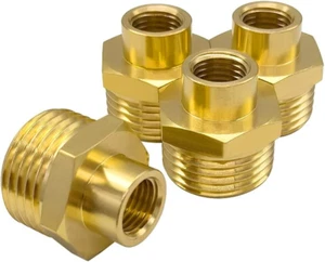 4PCS Garden Hose Atapter 3/4" GHT Male X 1/4" NPT Female Connector GHT to NPT  - Picture 1 of 4