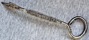 Vintage Advertising "Cherry Blossoms" Soda Pop Bottle Opener & Milk Cap Pick - Picture 1 of 4