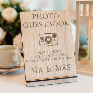 Snap a Photo Guestbook Sign | Snap ia Photo, Leave a Note for the New Mr and Mrs - Picture 1 of 7