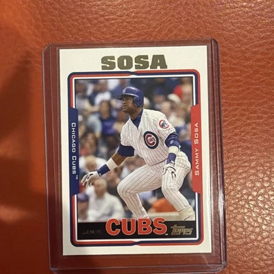 Tarjeta Sammy Sosa 2005 Topps negra (43/54) (pop 1) #10 como nueva Foto 1 de 4