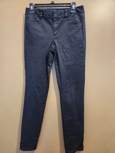 Ann Taylor Loft schwarze gerade Skinny Damenjeans Hose Größe 2, 28" Taille x 27" - Bild 1 von 4