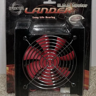 Evercool Lander 硬盘冷却器 -SHDC-E -120 毫米风扇适用于 5.25 英寸 PC 机箱驱动器托架 — 第 1/2 张图片