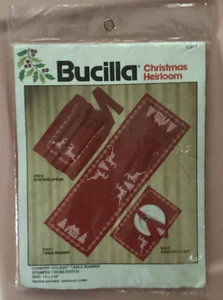Bucilla Weihnachten Erbstück Land Urlaub Tischläufer Stempel Kreuzstich 82411 - Bild 1 von 6