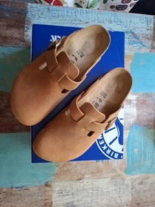 Birkenstock Boston BS Größe 39 Schmale Weite Cognac Neuwertig - Bild 1 von 8