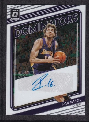 2022-23 PAU GASOL 90/99 AUTOGRAFADO PANINI DONRUSS OPTIC DOMINATORS AUTÓGRAFOS - Imagem 1 de 2