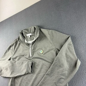 Jersey Peter Millar Para Hombre S Gris Melange Corona Deportivo 1/4 Cremallera Golf Nueva Jersey - Imagen 1 de 12