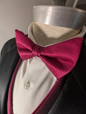 Vest Bowtie Set Formal Wedding Gala Fall Color Men's  Matching Set - Image 1 of 4