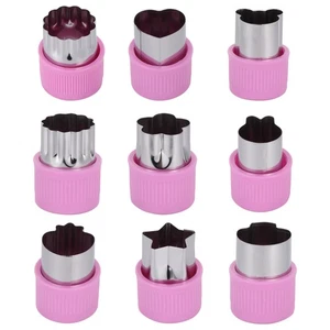 9 Pz/Set Farfalla Superficie Stampo Bambino Biscotti Verdura Frutta Tagliabordi - Foto 1 di 12