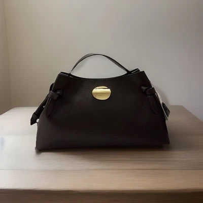 ISADORA Italian Leather Handbag with Gold Accent NWT  - Image 1 of 4