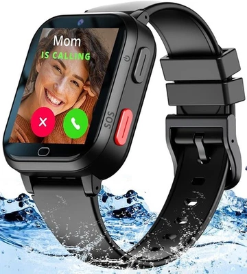 Reloj inteligente 4G GPS para niños línea WhatsApp video llamadas telefónicas y texto chat de voz Foto 1 de 4