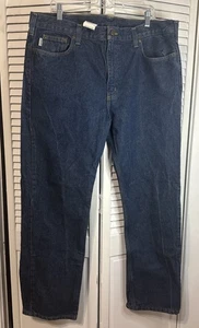 Pantalones de mezclilla Carhartt Tradition Fit azules para hombre talla 40x32 B480dvb - Imagen 1 de 7