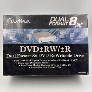 I/O MAGIC Dual Format 8X DVD Masterizzatore Riscrivibile Unità IDVDRW8D Esterno Sigillato - Foto 1 di 7