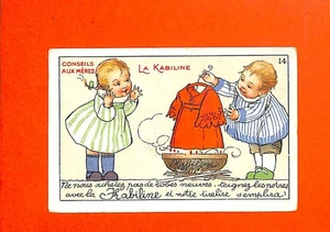 VERSAILLES ( 78 ) CHROMO TEINTURE " LA KABILINE " CONSEILS AUX MERES - Picture 1 of 2