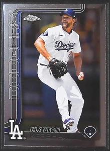 2025 Topps CHROME CLAYTON KERSHAW #88 BASEBALL CARD Los Angeles Dodgers - Picture 1 of 2