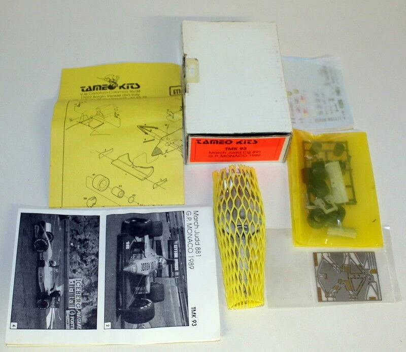 Tameo 1/43 - March Judd Cg 891 Monaco GP '89 Kit modellino auto metallo bianco TMK93 - Immagine 1 di 1