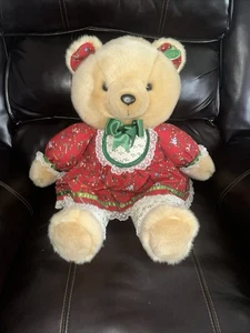 1991 Kmart 22 Zoll Weihnachten Stofftier Teddybär Plüschtier Kuscheltier Weihnachten Spielzeug - Bild 1 von 4