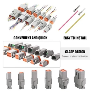 Waterproof Terminal Kit Includes Gray DT Connectors for Secure Connections Use - Photo 1/11