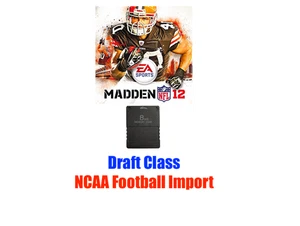 Madden NFL 12 NCAA Football Draft Class Salva File Memoria PlayStation 2 PS2 2012 - Foto 1 di 1