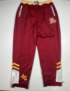 Pantalones de chándal Team Roc para hombre 2XL rojos 45 logotipo cremallera tobillos poliéster - Imagen 1 de 9