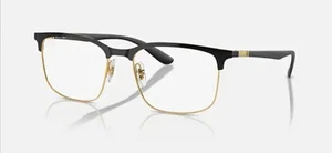Gafas Ray Ban Unisex Cuadradas Browline Liteforce RX6518 Negro/Dorado 57-19-150 - Imagen 1 de 4