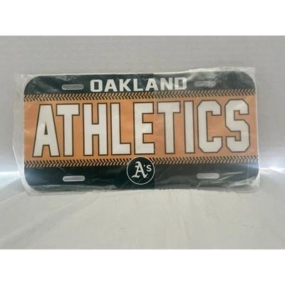 Oakland Athletics Plastic License Plate Wincraft NEW - Image 1 of 2