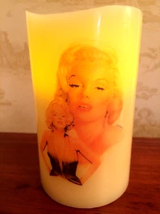 MARILYN MONROE battery operated FLAMELESS ELECTRONIC FLICKERING CANDLE - Imagen 1 de 1