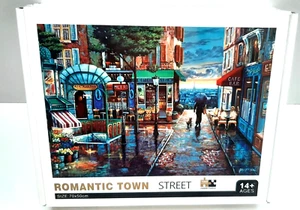 1000 Teile Puzzle Romantic Town Street romantische Straße OVP NEU - Bild 1 von 4
