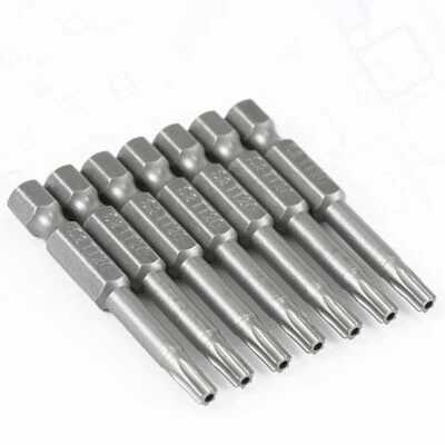 Long Reach Torx Star Hex Security Bit Set Tamper Proof Screwdriver Bits T6 - T40 - Image 1 of 4