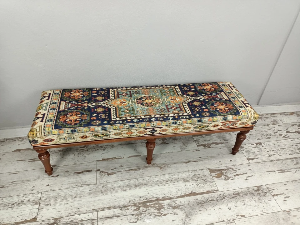 Ottoman bench, Upholstered Bench, Dining Bench, Outdoor Seat, End Of Bed Bench - Image 1 of 4